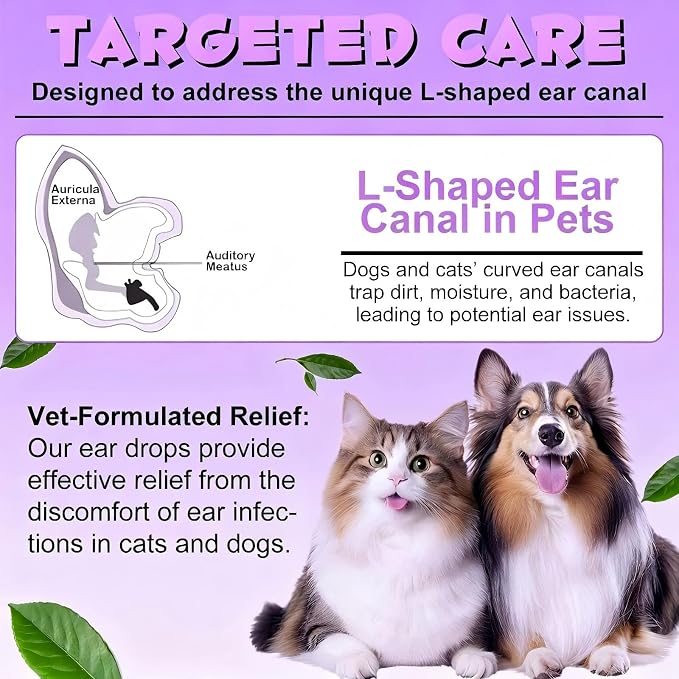 Dog Ear Cleaner Solution, Vet-Recommended, 4 fl oz