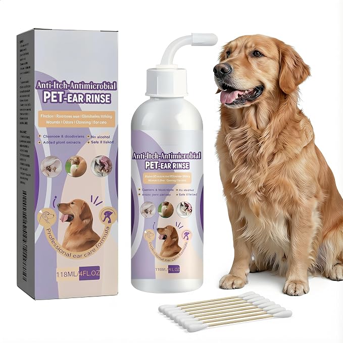 Dog Ear Cleaner Solution, Vet-Recommended, 4 fl oz