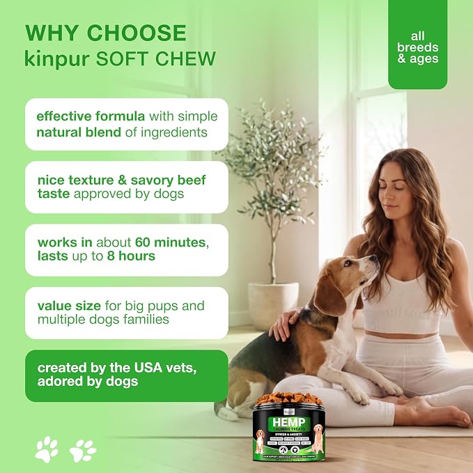 Calming Chews for Dogs, Valerian, Chamomile
