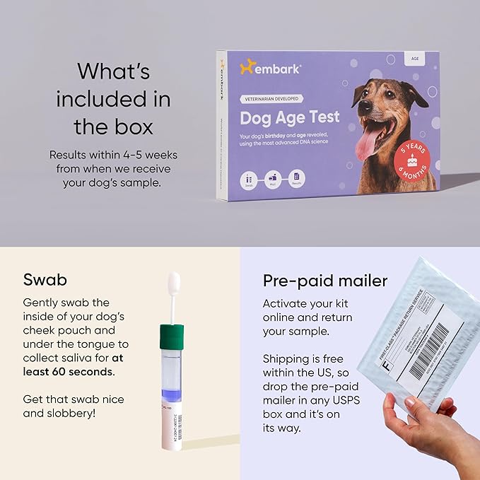 Embark Dog Age Test Kit