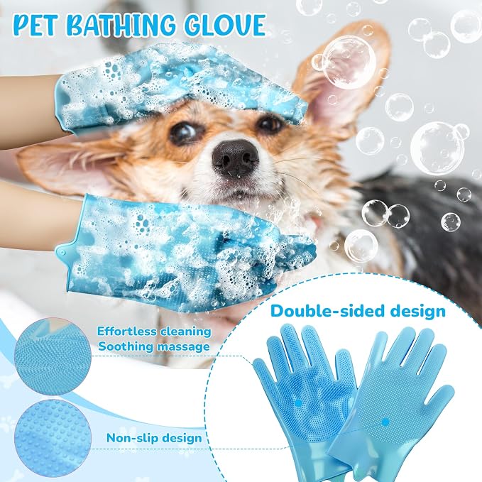 Dog Grooming Kit for Shedding, Small, Blue