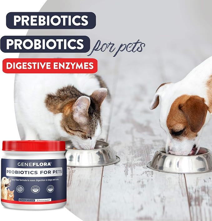 Geneflora Digestive Enzymes Prebiotics & Pet Probiotics for Dogs 3.2 oz