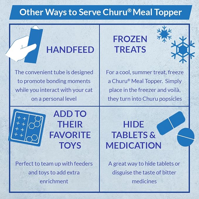 INABA Churu Meal Topper for Dogs, Complete & Balance, Creamy, Lickable Purée Dog Food Topper, 0.5 Ounce Tube, 24 Tubes (4 per Pack), Chicken Recipe