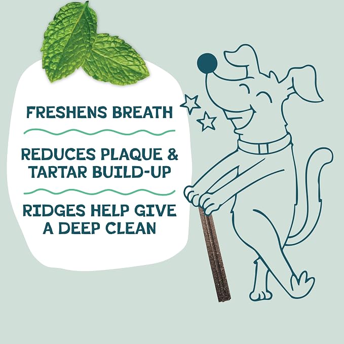Shameless Pets Dental Chews for Dogs, Variety (4-Pack) - Natural Dog Teeth Cleaning Treats with Fresh Breath Benefits | Grain-Free Dental Sticks for Small, Medium & Large Dogs
