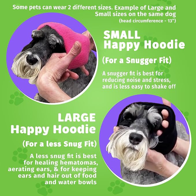 Happy Hoodie The Original Dog & Cat Calming Band for Noise & Anxiety Relief