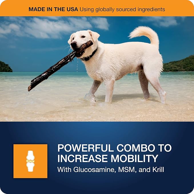 VetIQ Hip & Joint Supplement for Dogs, Chicken Flavored Soft Chews, 90 Count