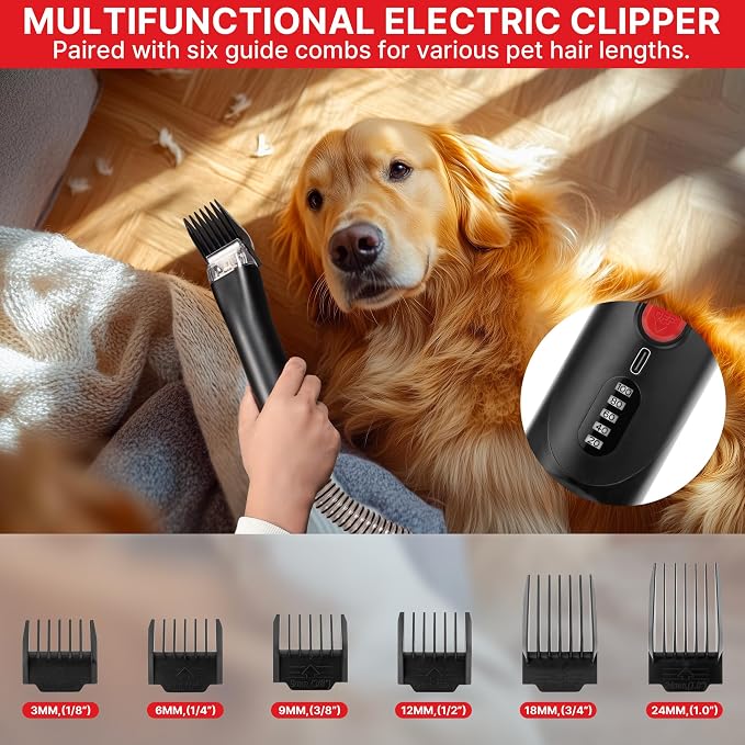 Shop-Vac 4-in-1 Dog Grooming Vacuum, Pet Grooming Vacuum for Shedding