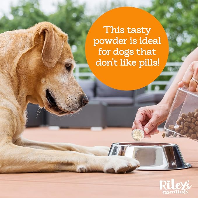 Riley's Multi-Essentials Multivitamin for Dogs - 8oz | Blend of Vitamins, Minerals, Spirulina, Kelp, and Milk Thistle for Nutritional Support - Puppy and Senior Dog Vitamins