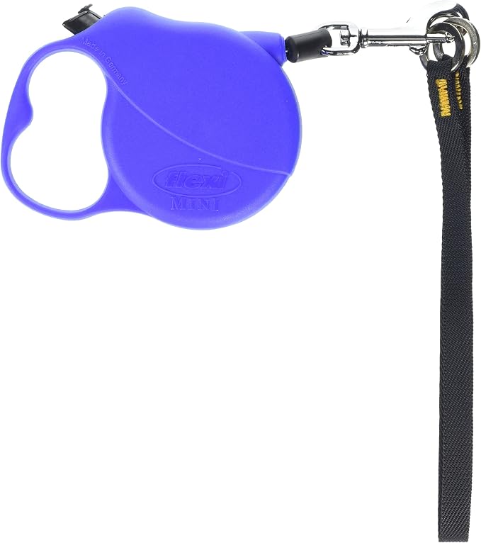 Flexi Basic Standard Cord Blue Mini Extra Small 3m Retractable Dog Leash/Lead for Dogs up to 8kgs/18lbs