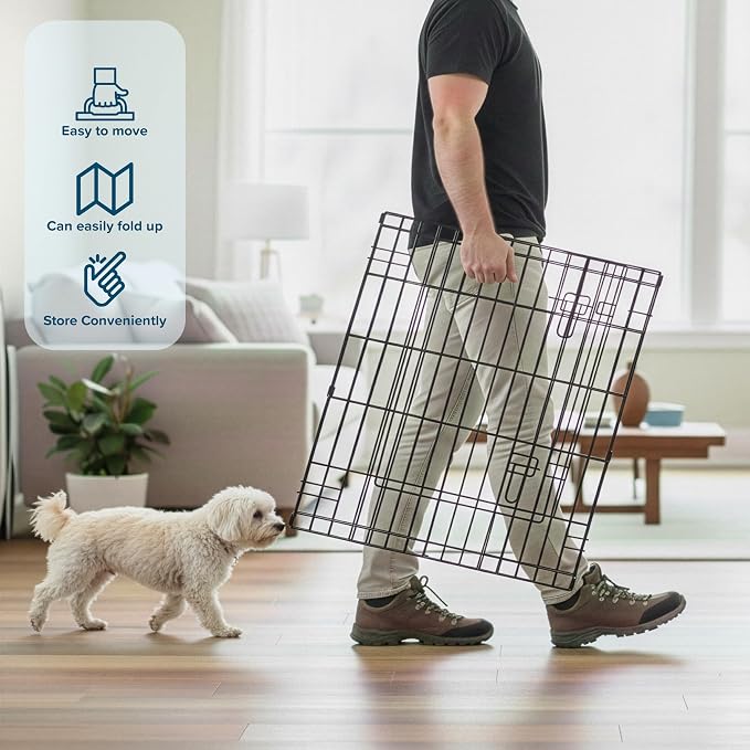 Pet Trex 24" Exercise Playpen for Dogs Eight 24" x 24" High Panels with Gate