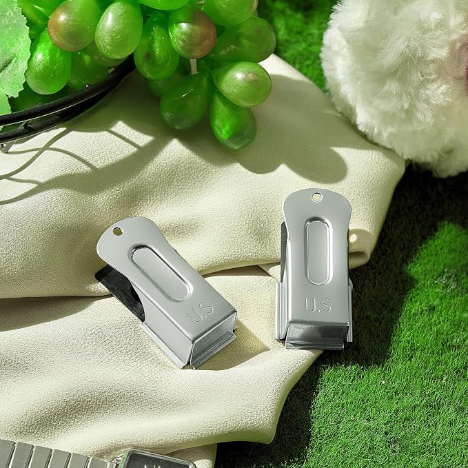 Brass Dog Training Clicker, 2 Pcs, Silver