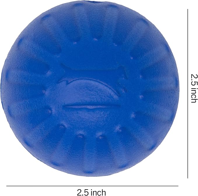Starmark Fantastic DuraFoam Ball Tough Dog Toy, Color Varies Medium (Pack of 4)
