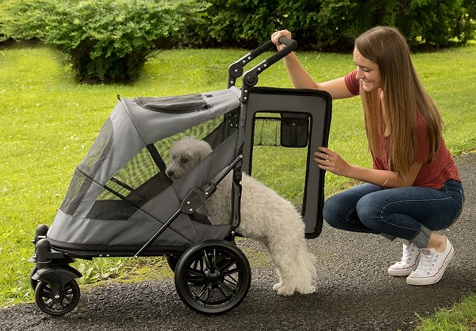 Pet Gear No-Zip Dual Entry Pet Stroller - 4 Color Options