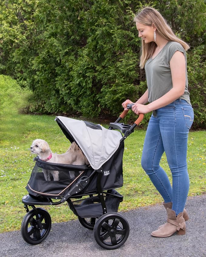 Pet Gear No-Zip AT3 Pet Stroller - Platinum