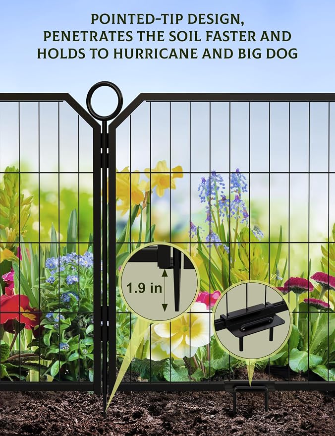 GarveeLife Dog Playpen, 32in 16 Panels, with Stakes
