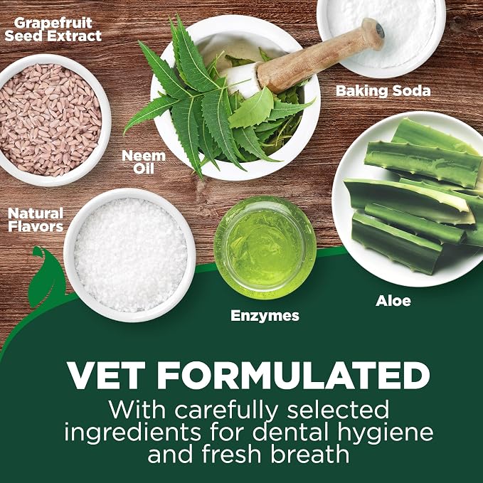Vet's Best Enzymatic Dog Toothpaste Dental Gel, Vet Formulated 3.5 oz | Dog Teeth Cleaning Toothpaste, Helps Remove Plaque & Tartar, Freshens Dog Breath, Supports Daily Oral Hygiene, Vet Formulated