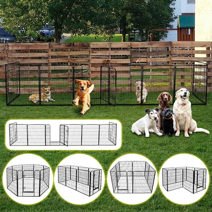 ZENY Dog Playpen, 40in 8 Panels