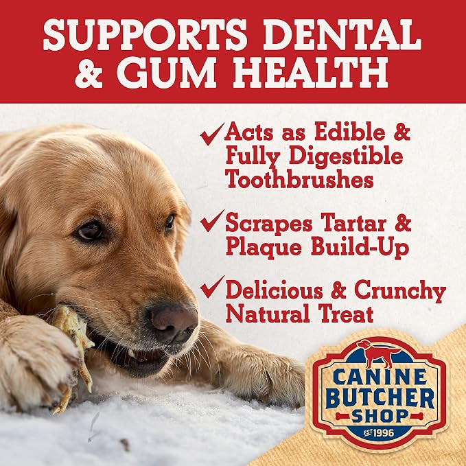Chicken Feet for Dogs, All-Natural Dog Treats, 60 Ct
