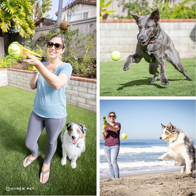 Hyper Pet K9 Kannon Dog Ball Thrower Launcher for Dogs, All Breeds Up To 60 Pounds, With One Hyper Pet 2.5 Inch Tennis Ball, For All Breeds | K9 Kannon Launcher for Dogs of All Breeds up to 60 Pounds, Includes One Hyper Pet 2.5 In Tennis Ball