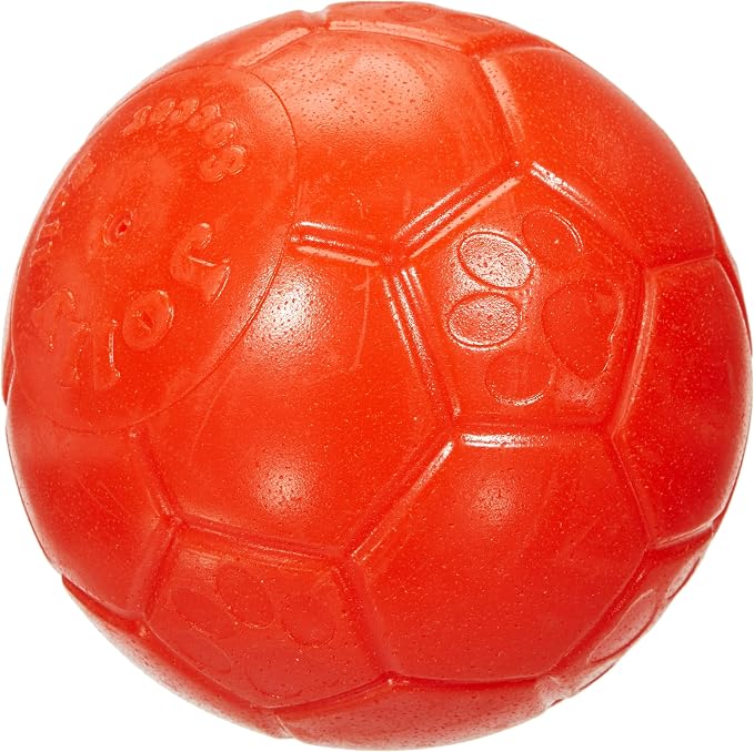Jolly Pets Large Soccer Ball, Floating-Bouncing, 8in, Orange