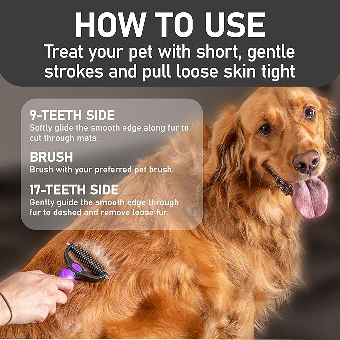 Maxpower Planet Pet Grooming Brush, Purple
