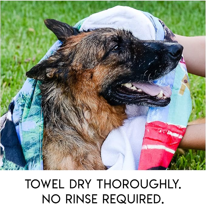 ScrubbyPet No Rinse Pet Wipes- Use Pet Bathing, Pet Grooming Pet Washing, Simple to Use,Just Lather, Wipe, Dry. Excellent Sensitive Skin. The Ideal Pet Wipes Bathing Your Pet Dog Cat.