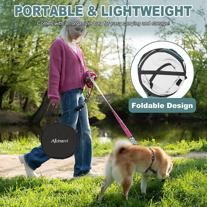 Foldable Cat & Dog Playpen with Carry Bag, Blue X-Large