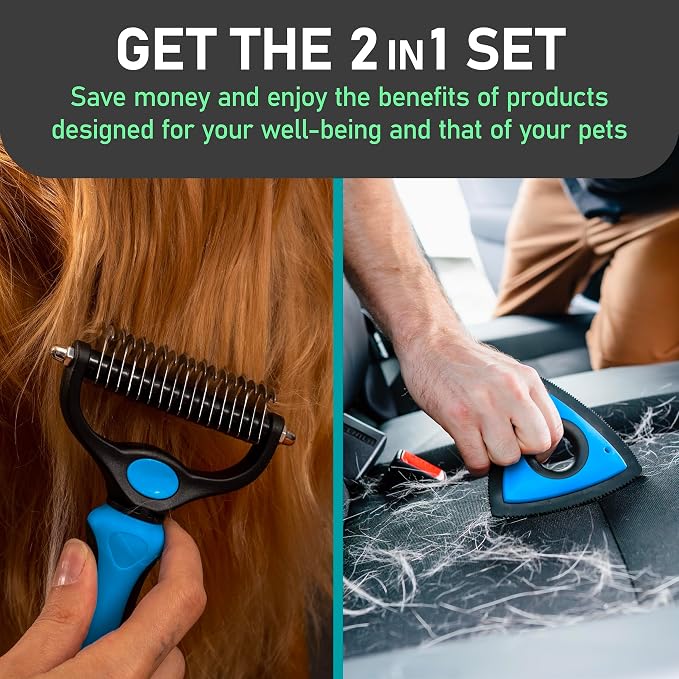 Maxpower Planet Pet Grooming Rake and Mini Pet Hair Remover Tool, Mini