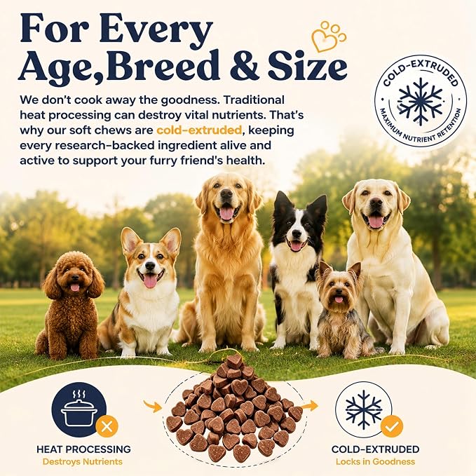 Calming Chews for Dogs- Natural Calming Support, Chicken, 120-Pack, 120 Count