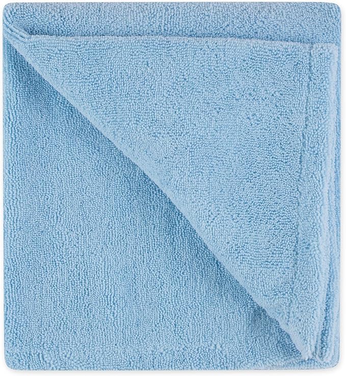Bone Dry Pet Grooming Microfiber Towel, Embroidered Collection, X-Large,41x23.5", Blue