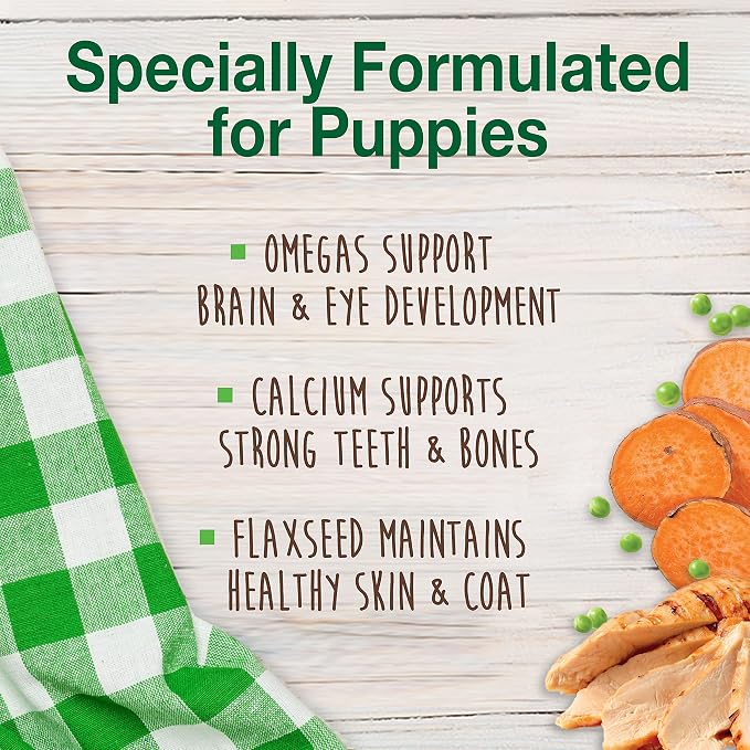 Nylabone Healthy Edibles Natural Puppy Chews Long Lasting Treats for Puppies, Turkey & Sweet Potato Flavor, Small/Regular (3 Count)