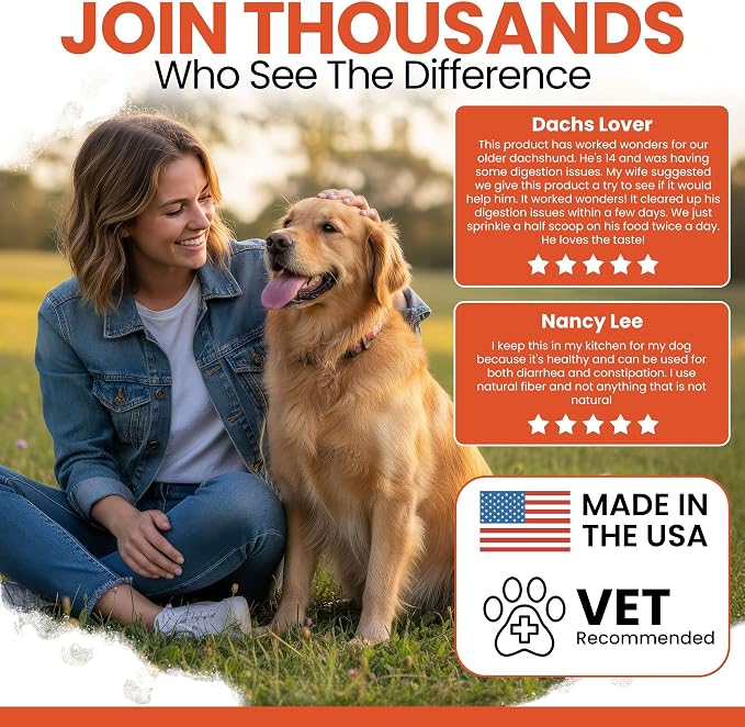 Organic Pumpkin Powder for Dogs, 4 oz w/ 5 cc Scoop for Digestive Support