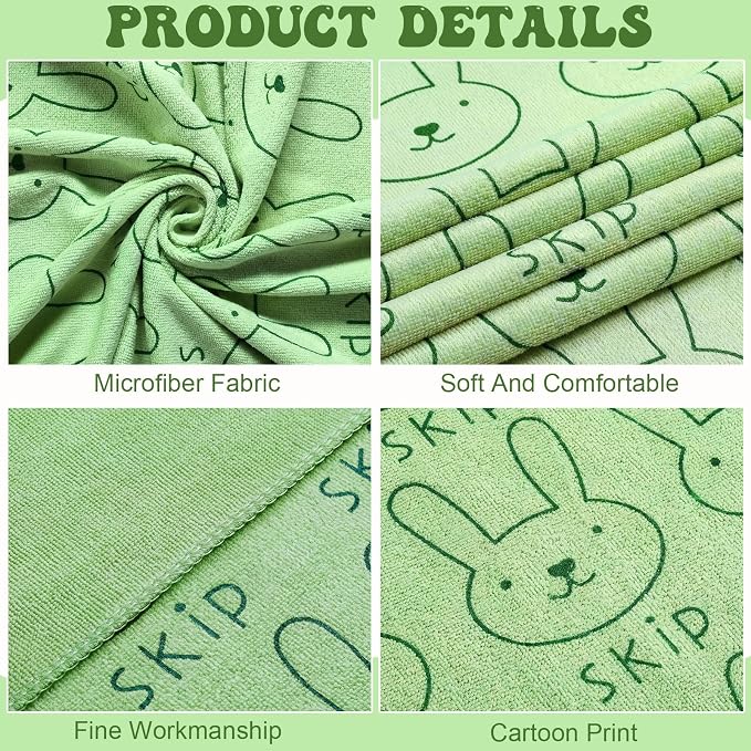 Peryiter 8 Pcs Dog Drying Towels Bulk 55'' x 28'' Pet Grooming Absorbent Microfiber Dog Bath Towels Quick Drying Puppy Bathing Towel for Small Medium Large Cats Pets Bathing Grooming (Green)