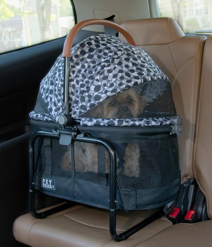 Pet Gear 3-in-1 View 360 Travel System Stroller - Charcoal Jaguar, 4 Wheel