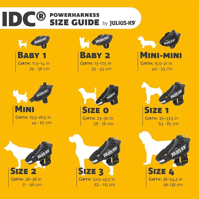 Julius-K9, 16IDC-DE-4, IDC Powerharness, Dog Harness, Size: 4, German Colours