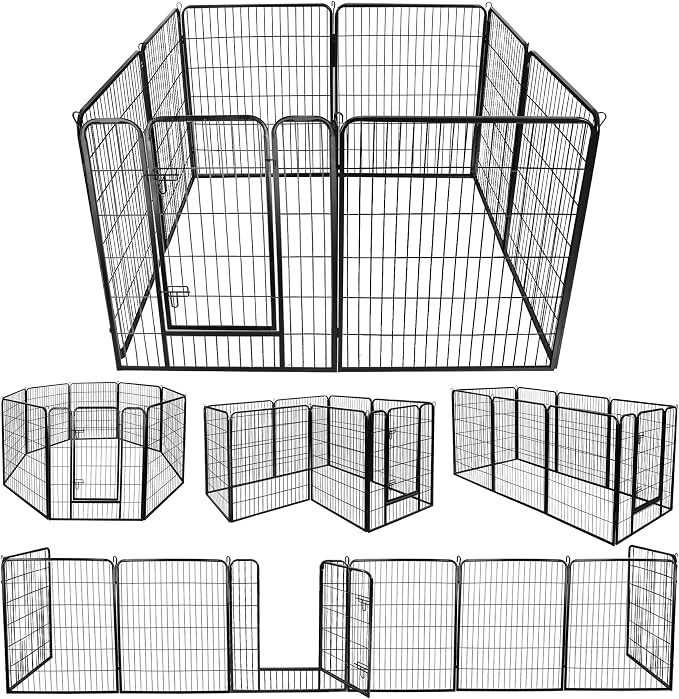 ZENY Dog Playpen, 40in 8 Panels