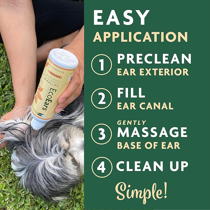 Vet Organics EcoEars Dog Ear Cleaner, 8 oz (2 Pack)