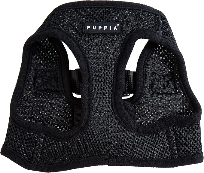 Puppia Soft Vest Dog Harness - Black - Large