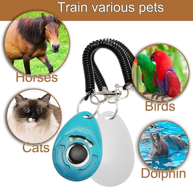 Chadou Training Clicker with Wrist Strap, 2 Pack