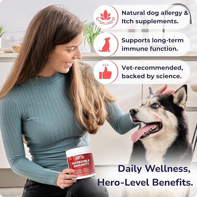 Incredible Immunity Supplement for Dog Allergy & Itch Relief