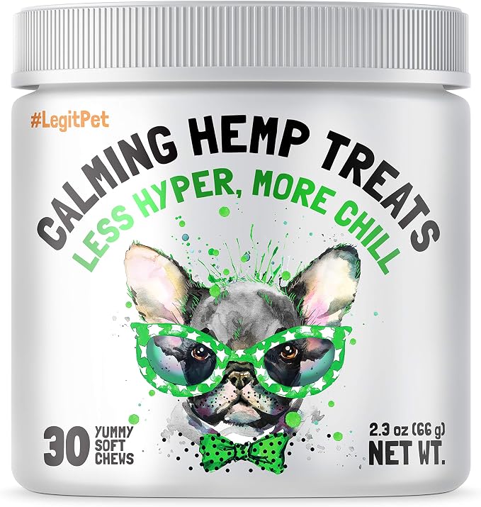 LEGITPET Dog Vitamins & Hip & Joint Supplement & Allergy Relief Chews & Calming