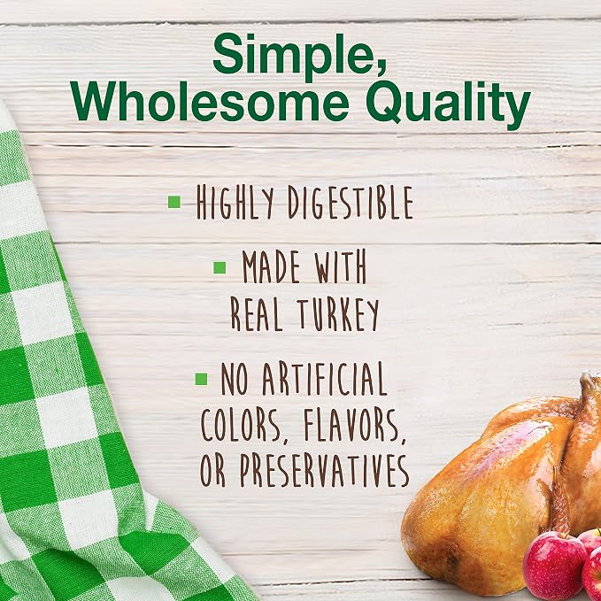 Nylabone Healthy Edibles Natural Dog Chews, Long Lasting Bones for Dogs, Turkey & Apple Dog Treats, X-Large (1 Count)