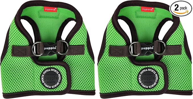 Puppia Soft Vest Harness B II - Green - XXL (Pack of 2)