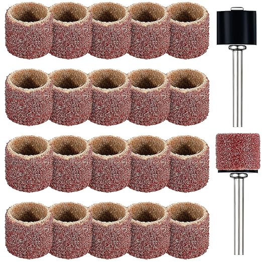 Pet Nail Grinder Replacement Kit, 22pcs, 120 Grit