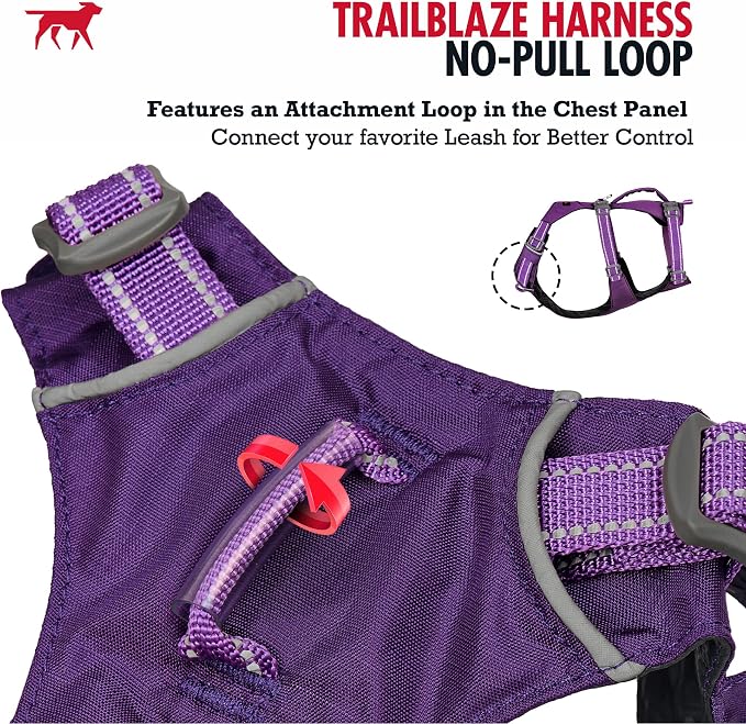 Tuff Pupper Escape Proof Dog Harness for Medium Dogs | No Pull Lightweight Adjustable Harness | No Escape Multifunctional Outdoor Pet Gear | Strong Durable Breathable | Secure Comfortable Fit