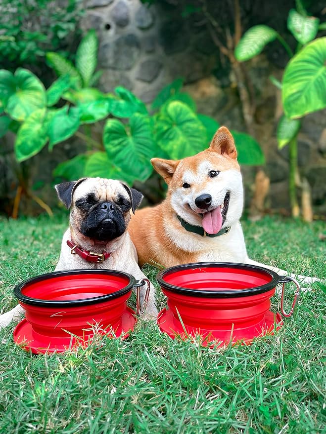 Tuff Pupper SuperBigSlurp Collapsible Dog Bowl, Extra Large