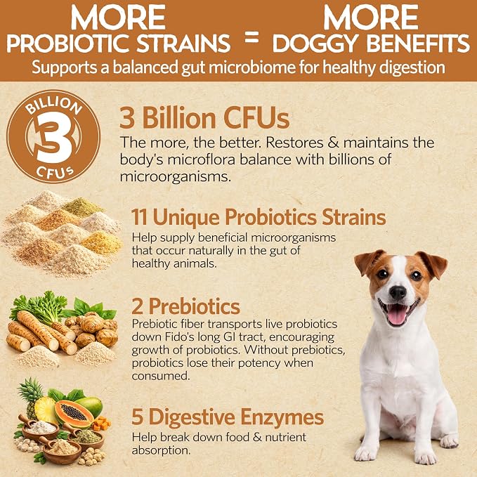 Fidobiotics Good Guts Probiotics for Small Dogs, Pack of 2