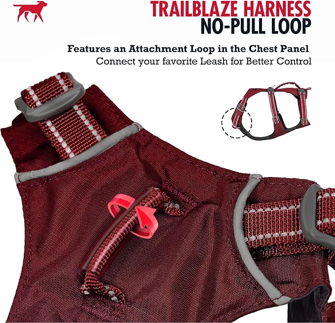 Tuff Pupper Escape Proof Dog Harness for Medium Dogs | No Pull Lightweight Adjustable Harness | No Escape Multifunctional Outdoor Pet Gear | Strong Durable Breathable | Secure Comfortable Fit