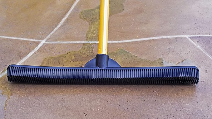 FURemover Pet Hair Removal Rubber Broom, 18" Broom Head