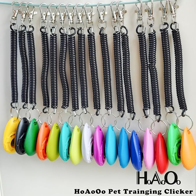 Pet Training Clicker with Wrist Strap, 16 Colors